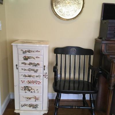 Jewelry armoire selling for $65