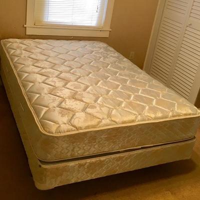 Full bed mattress, box spring and frame set for $100