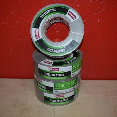 4 Rolls Nashua All Weather Duct Tape 398 HVAC