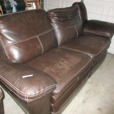  SECOND SOFA LEATHER WITH RECLINERS