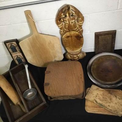 Longaberger Basket and Wood Items