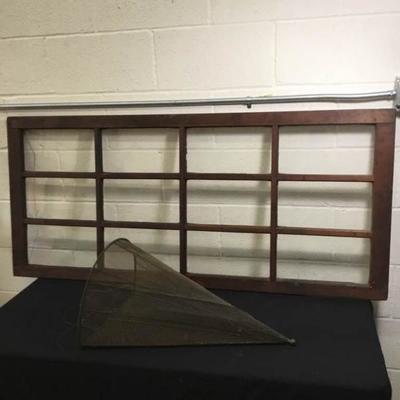 Window Pane and Hanging Basket