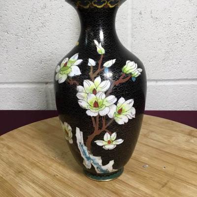 Beautiful Black Painted Vase