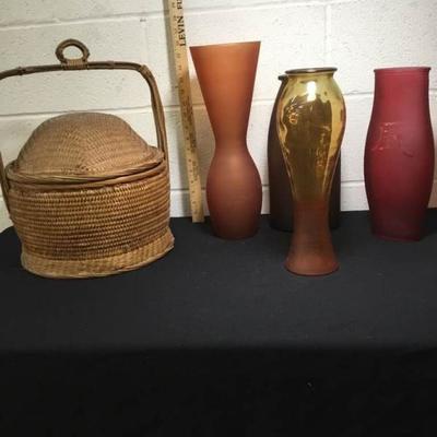 Basket and Vases
