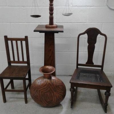 Wood Rocker, Child's Chair Scale