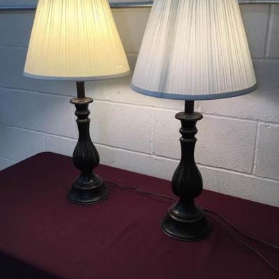 Contemporary 27'' Lamps Set of Two