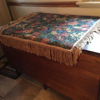 Kohr Brothers Drop-leaf Table and Table Cover.