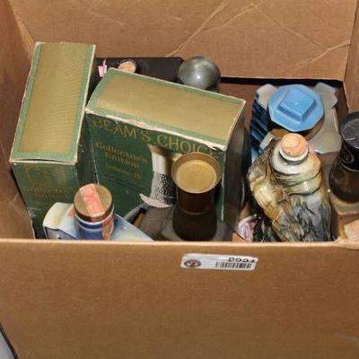 Box of Whisky Decanters.