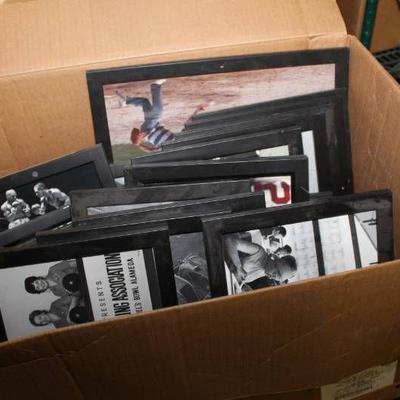 A Lot of Vintage Pictures in Black Frames