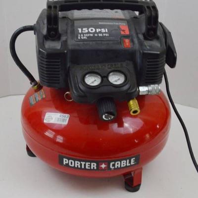 Porter Cable Air Compressor (Works, Builds Pressur ...