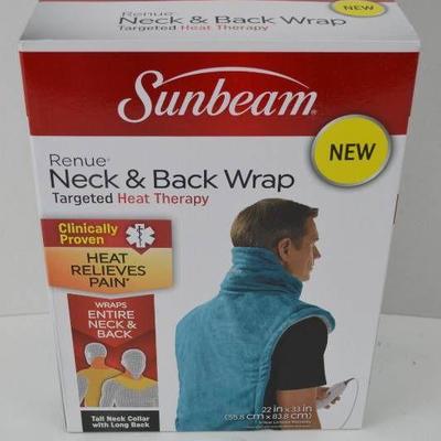 SunBeam Heated Neck and Back Wrap (Appears New In ...