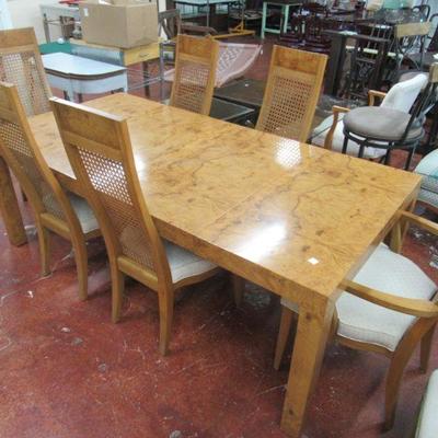 Mid Century Lane dining table and 6 chairs