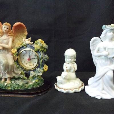 Angel Figurines & Angel Clock Works