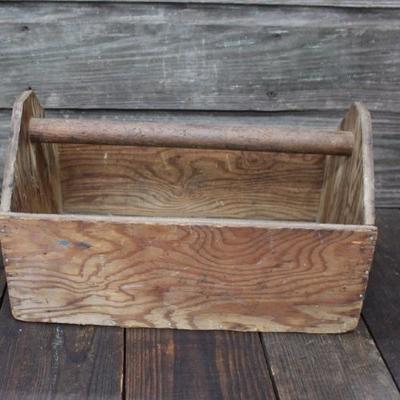 Wood toolbox