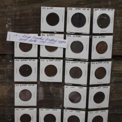 Large Canada & Great Britain Coins