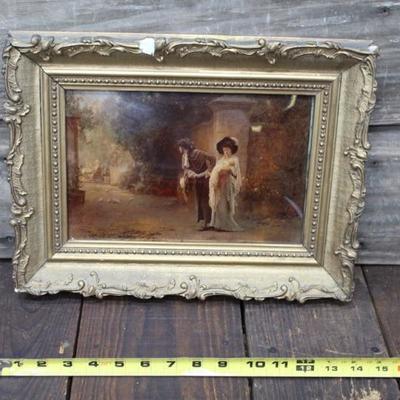 Victorian Reverse Painted Art