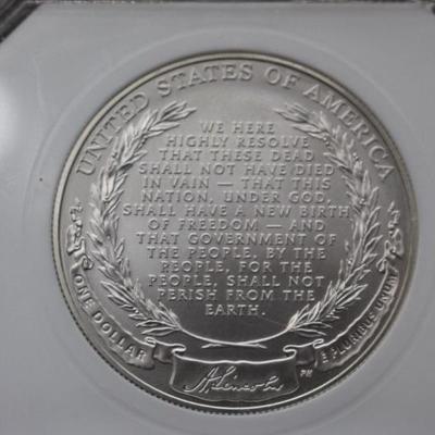 2009-P MS69 Abraham Lincoln Silver Dollar 90%