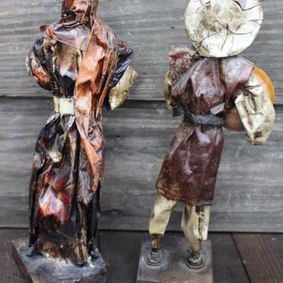 Paper mache figurines