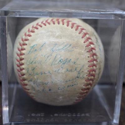1953 Carlsbad Potashers Signed Ball