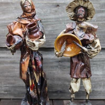 Paper mache figurines