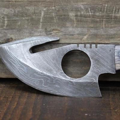 7" Damascus Skinner Knife