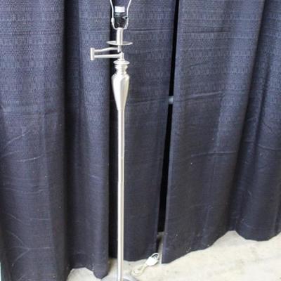 Brushed nickel floor lamp