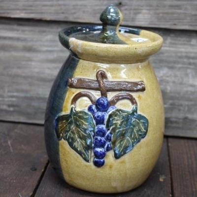 Steve Turpin Lidded Grape Vase