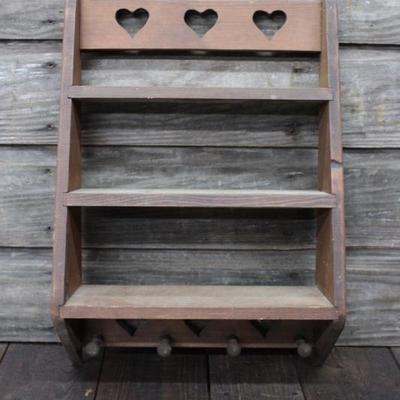 Heart cut-out shelf