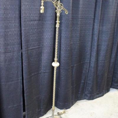 Brass and marble lamp