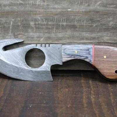 7" Damascus Skinner Knife