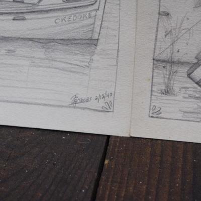 Nautical Pencil Sketches 