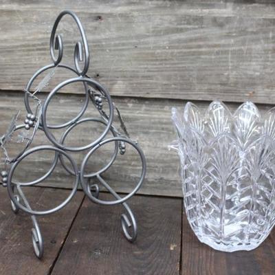 Crystal chiller & wine holder