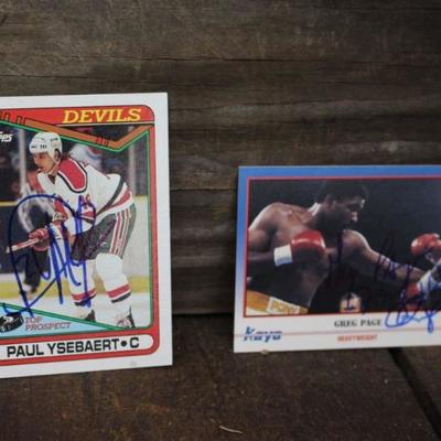 Autographed Sports Cards