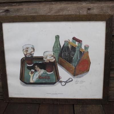 Dexter Bowles Signed Coca-Cola Print