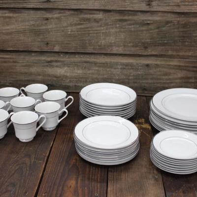 Silver Rimmed China