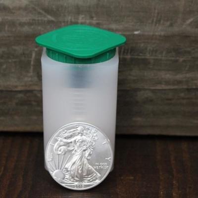 Mint roll of 20 1oz 2015 American Silver Eagles