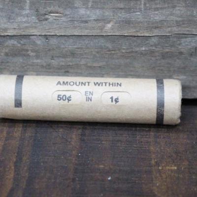 Vintage Roll Window Wrapped Wheat Pennies