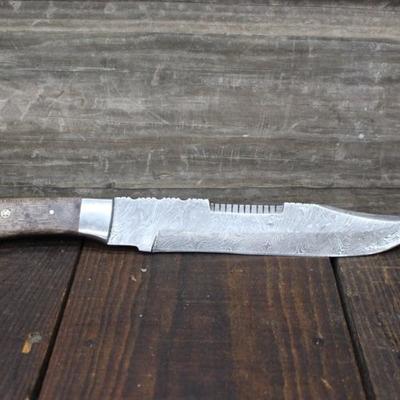 14" Damascus Bowie Knife