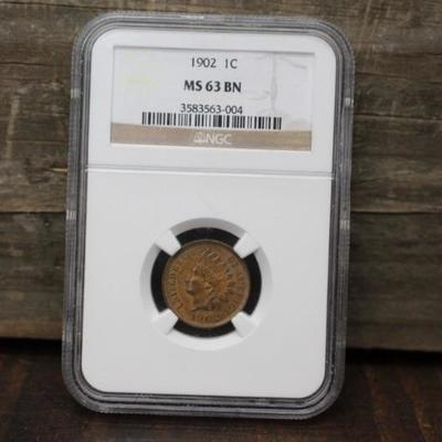 1902 MS63 BN Indian Head Penny