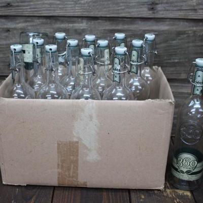 Old liquor bottles