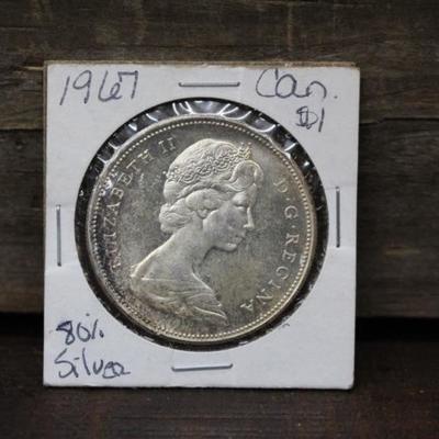 1967 Canadian Silver Dollar 80% Silver