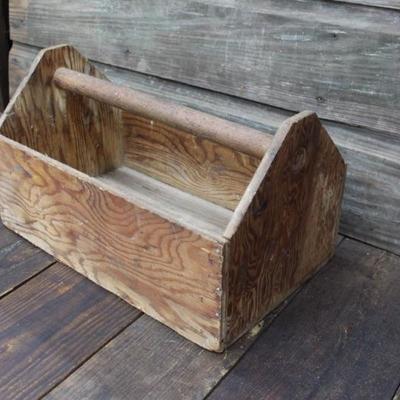 Wood toolbox