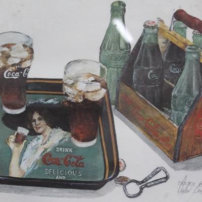Dexter Bowles Signed Coca-Cola Print
