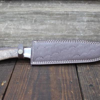 14" Damascus Bowie Knife