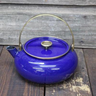Cobalt blue teapot