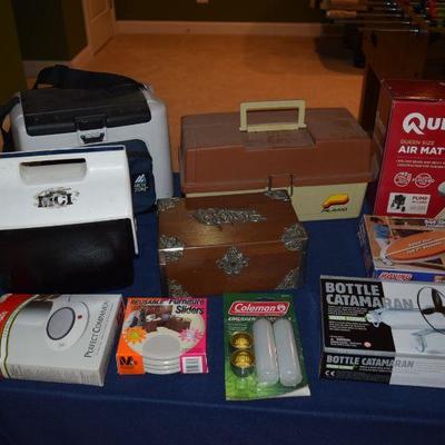 Toolbox, Coolers, Air Mattress, Misc. Household Items