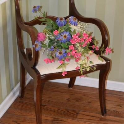 Chair and Flower Decor