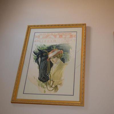 Horse and Woman Art