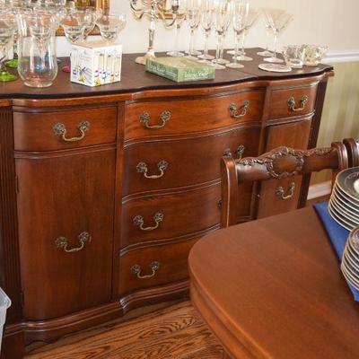 Dining Room Set and Glassware