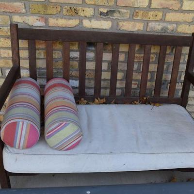Outdoor Bench and Pillows